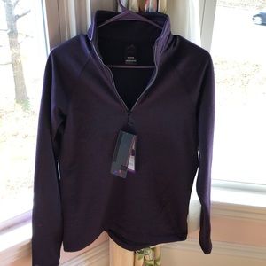 NWT Purple Quarter zip- Fleece Lined